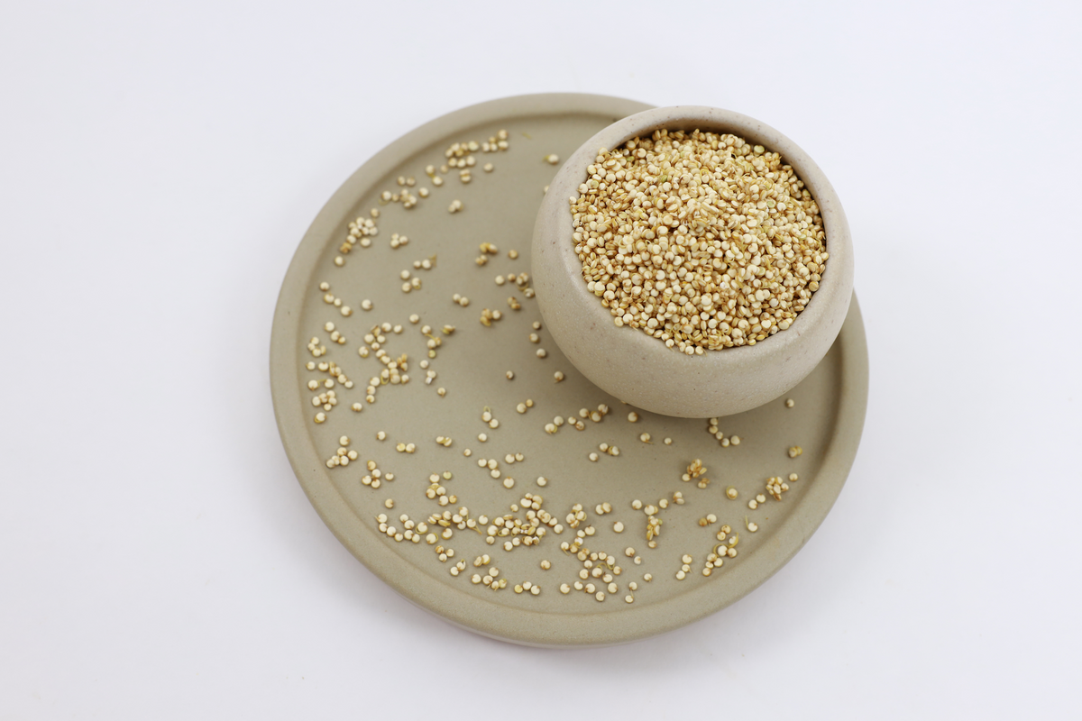 Quinoa weiß gekeimt