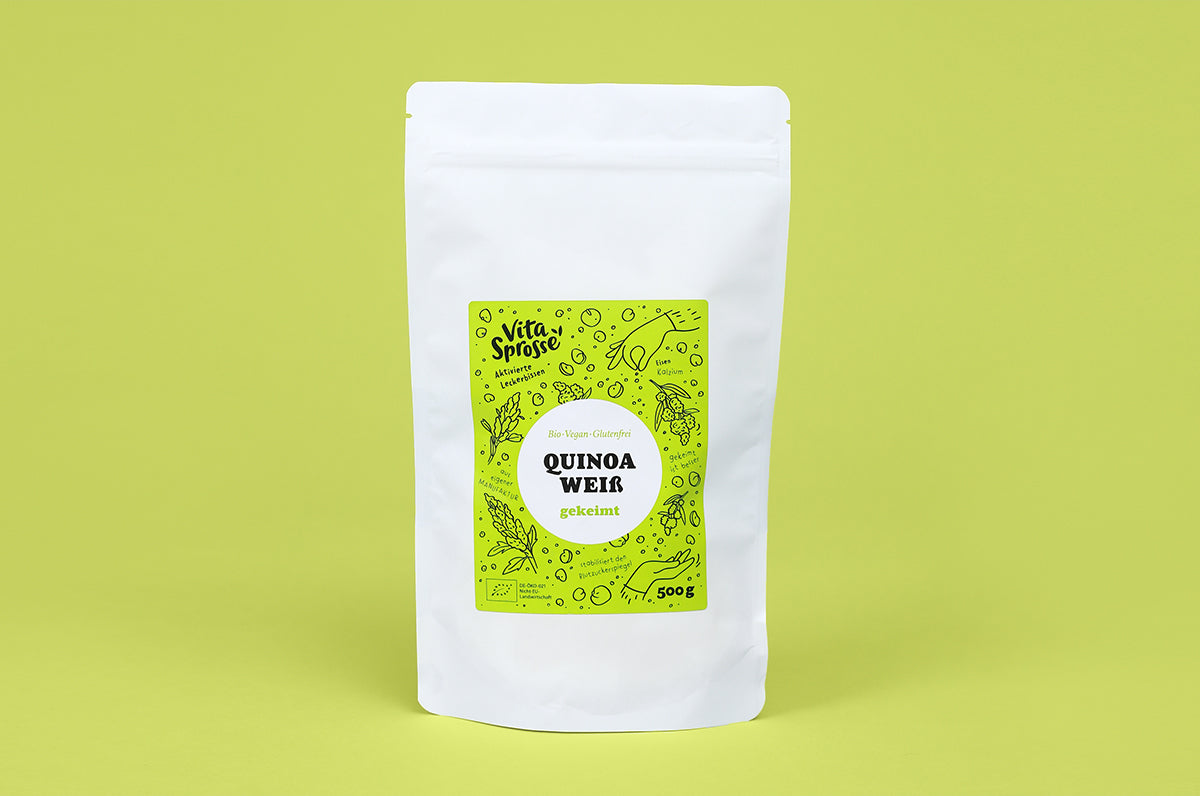 Quinoa weiß gekeimt